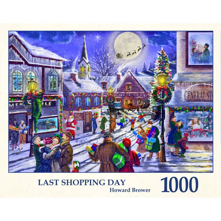 Last Shopping Day-1000 piece Jigsaw Puzzle for wholesale by Tau Puzzles