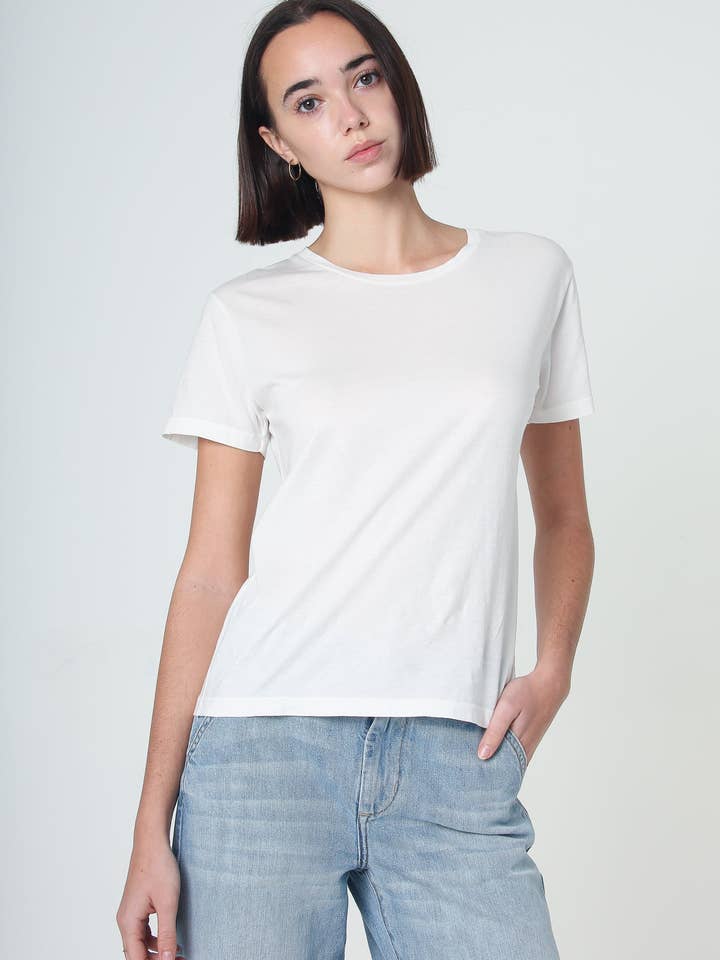 Supima Cotton Crew Neck Tee for wholesale by Noend Denim