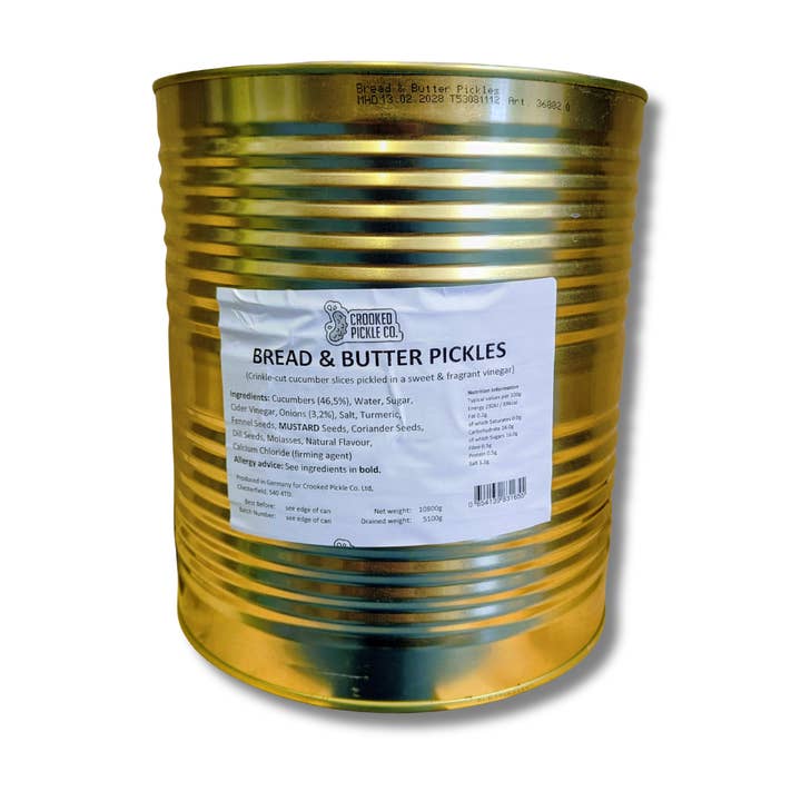 Bread & Butter Tin - 10.8kg for wholesale by Crooked Pickle Co.