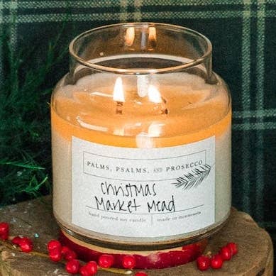 Weihnachtsmarkt Met Sojakerze für den Großhandel von Palms, Psalms, & Prosecco