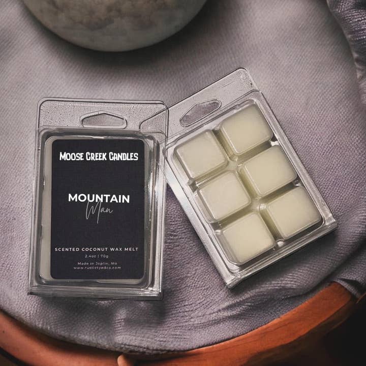 Mountain Man | Wax Melt Bar per la vendita all'ingrosso da parte di Moose Creek Candles