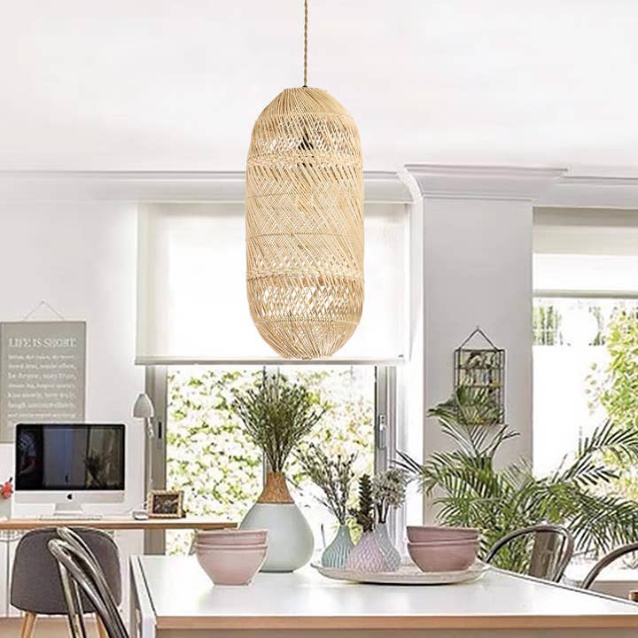 ELE Light & Decor - Wholesale Chandelier/Hanging Light - Handmade Large Rattan Pendant Light