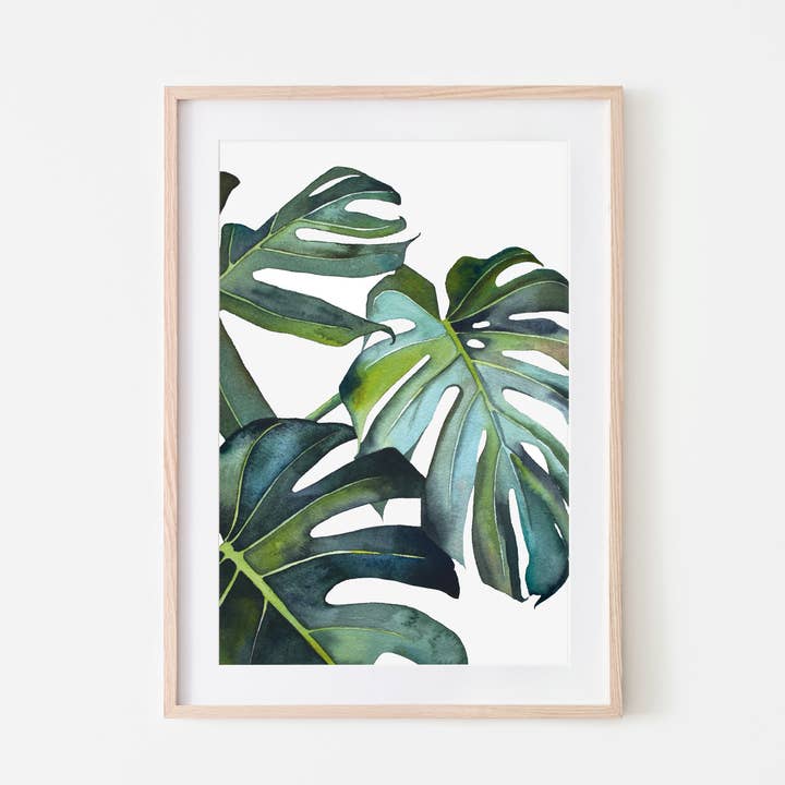 Monstera Art Print for engroshandel hos Broken Paddle Studio