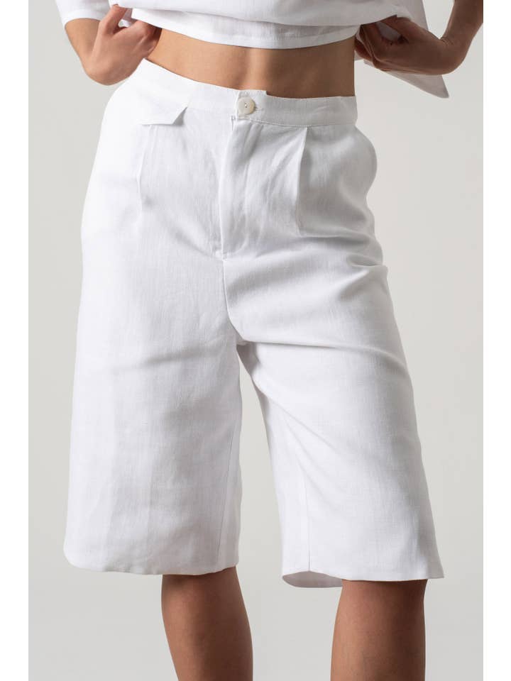 LUXMII - Wholesale Shorts – Women’s - Jager Bermuda Shorts White5