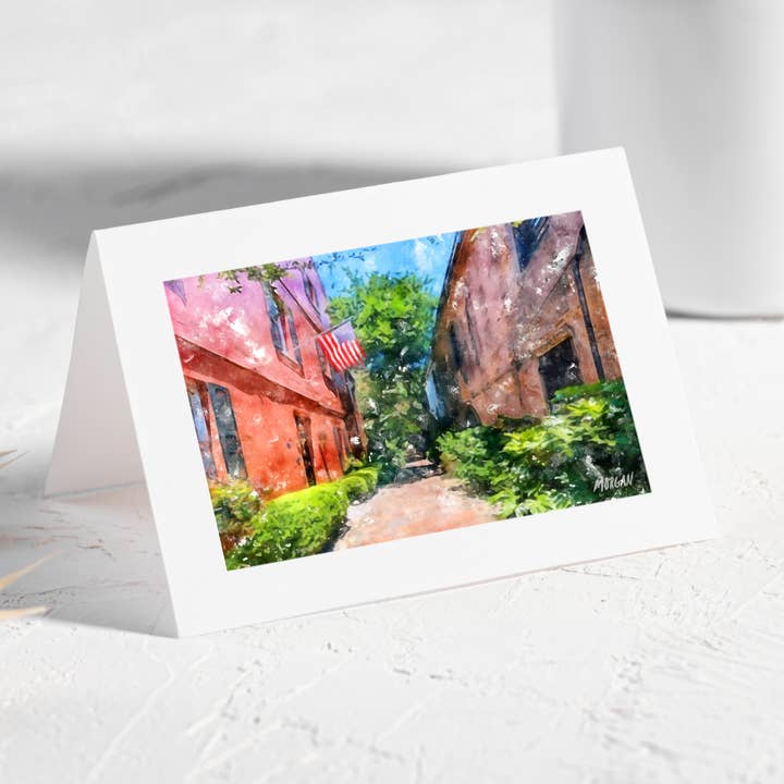 Cartes de vœux, Charleston SC, Philadelphia Alley pour la vente par G.O.A.T House of Creative