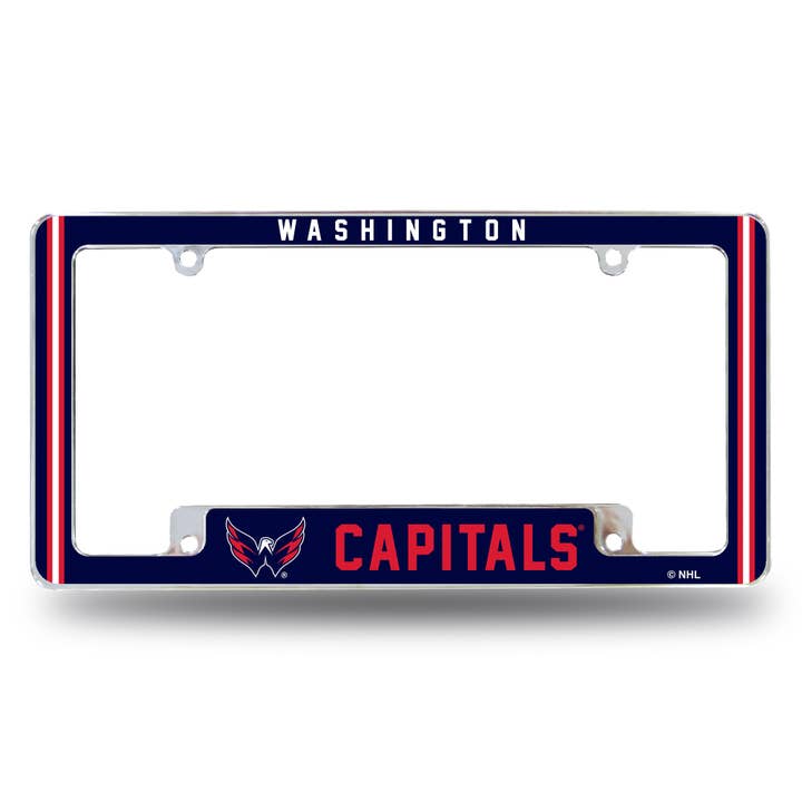 NHL Hockey Washington Capitals Classic All Over Chrome Frame for wholesale by Rico Industries