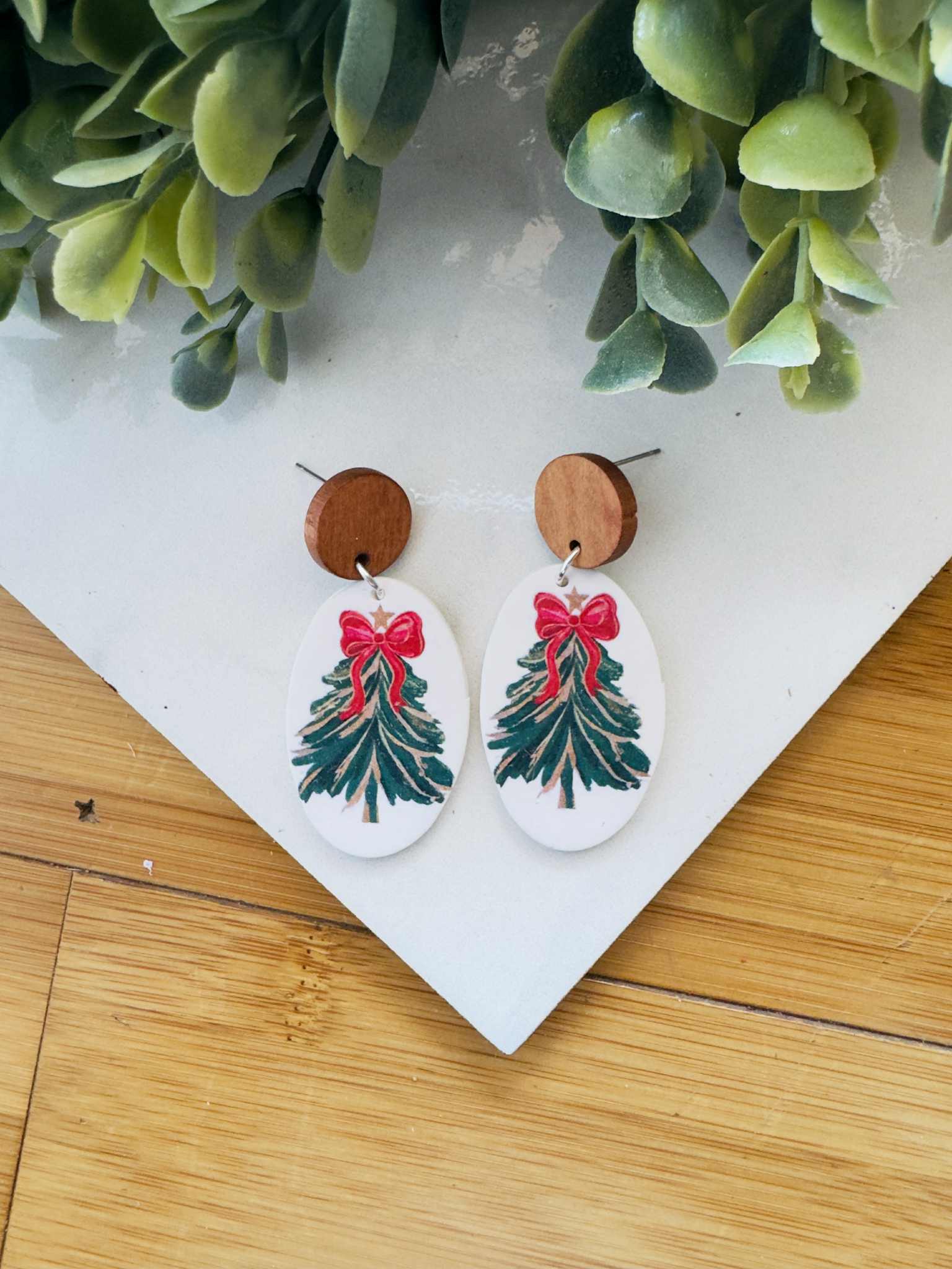 KBH CREATIONS - Wholesale Dangle Earrings - Vintage Christmas Unique Handmade Clay Earrings3