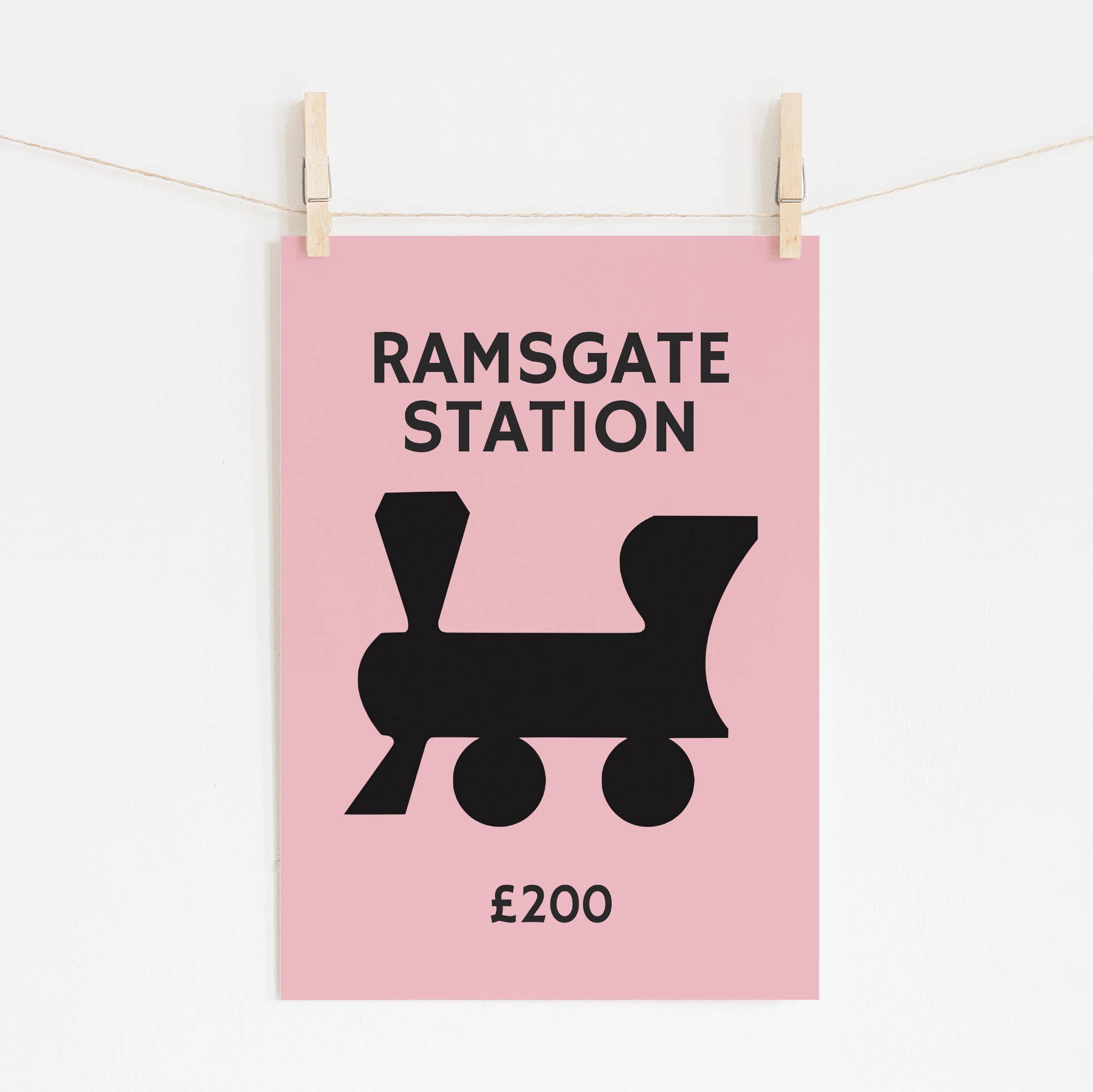 Timmy Loves – wholesale Art print – Customised Railway Station A3 Art Print1