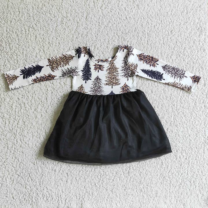 Baby girls Christmas tree black tutu dresses for wholesale by Aier Wholesale