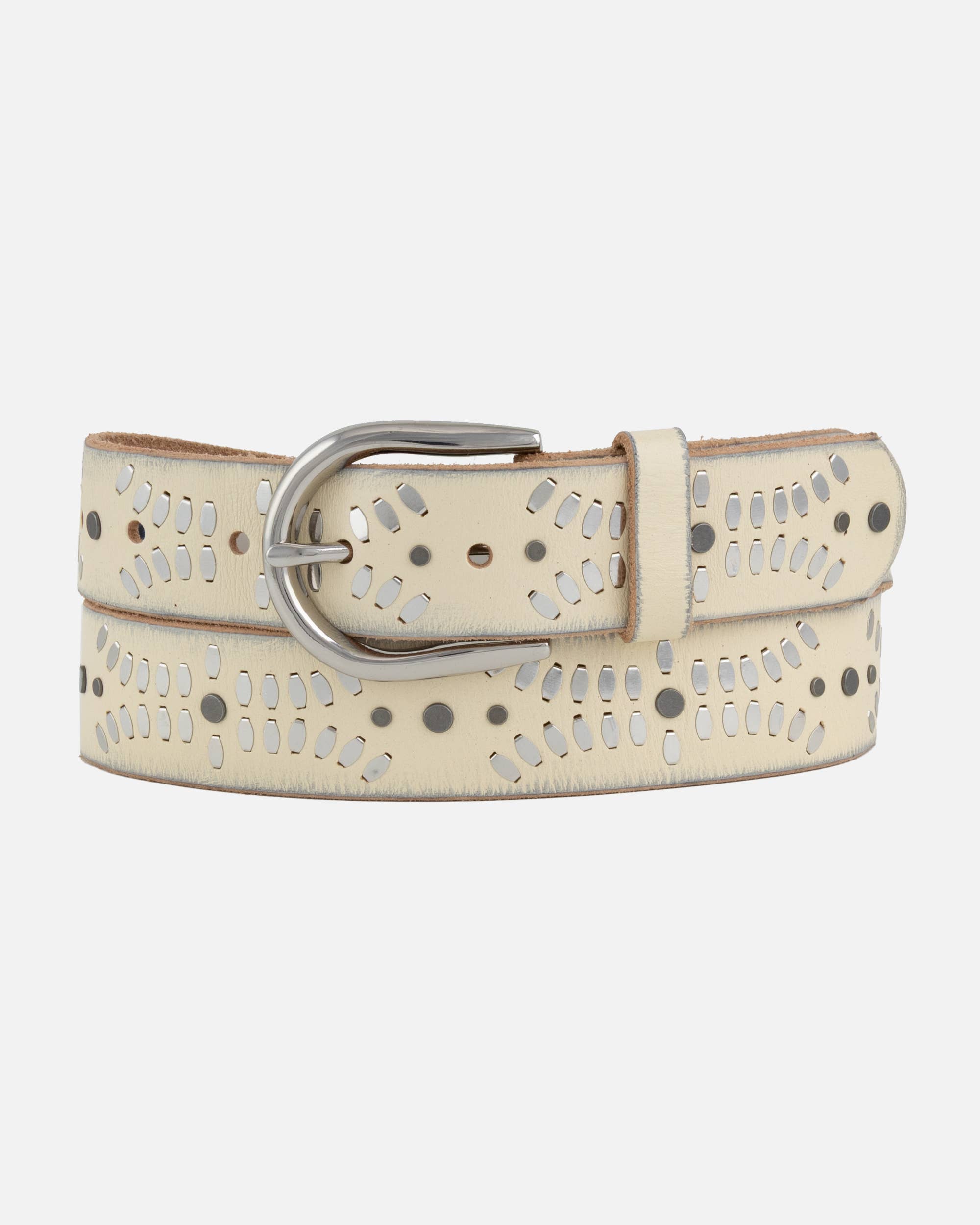 Amsterdam Heritage Leather Belts, Bags, Jackets & Apparel - Wholesale Belt - Women's - Divera | Leather Studded Belt