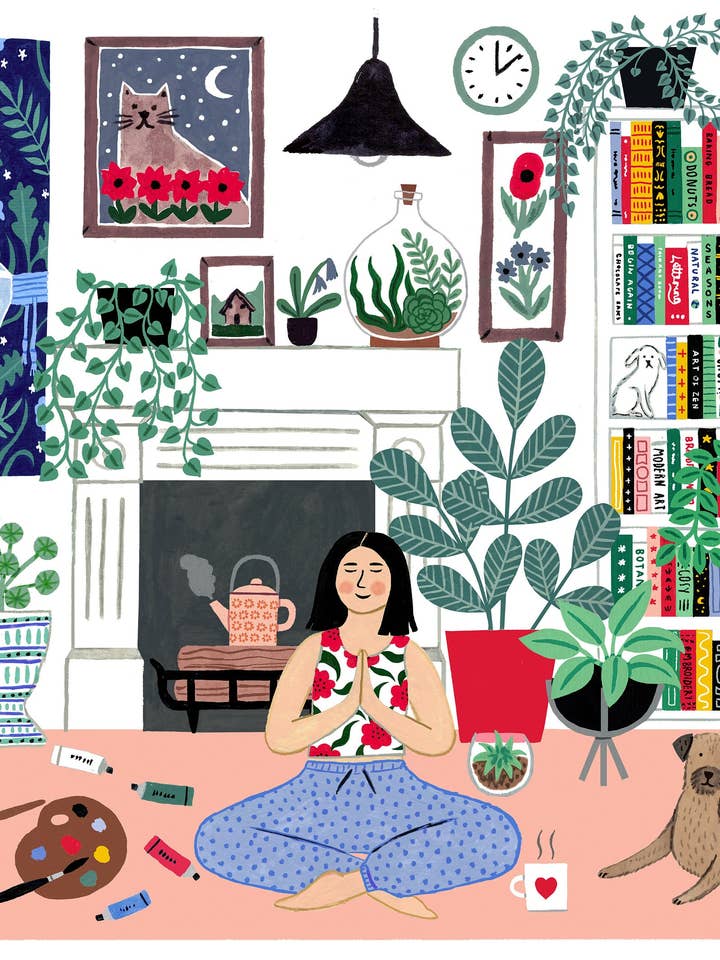 At Home print (A4, A3 + A2) for wholesale by Holly Maguire