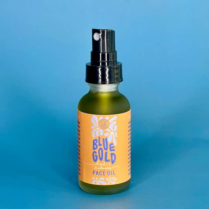 Blue Gold Face Oil for wholesale by Folk Potions