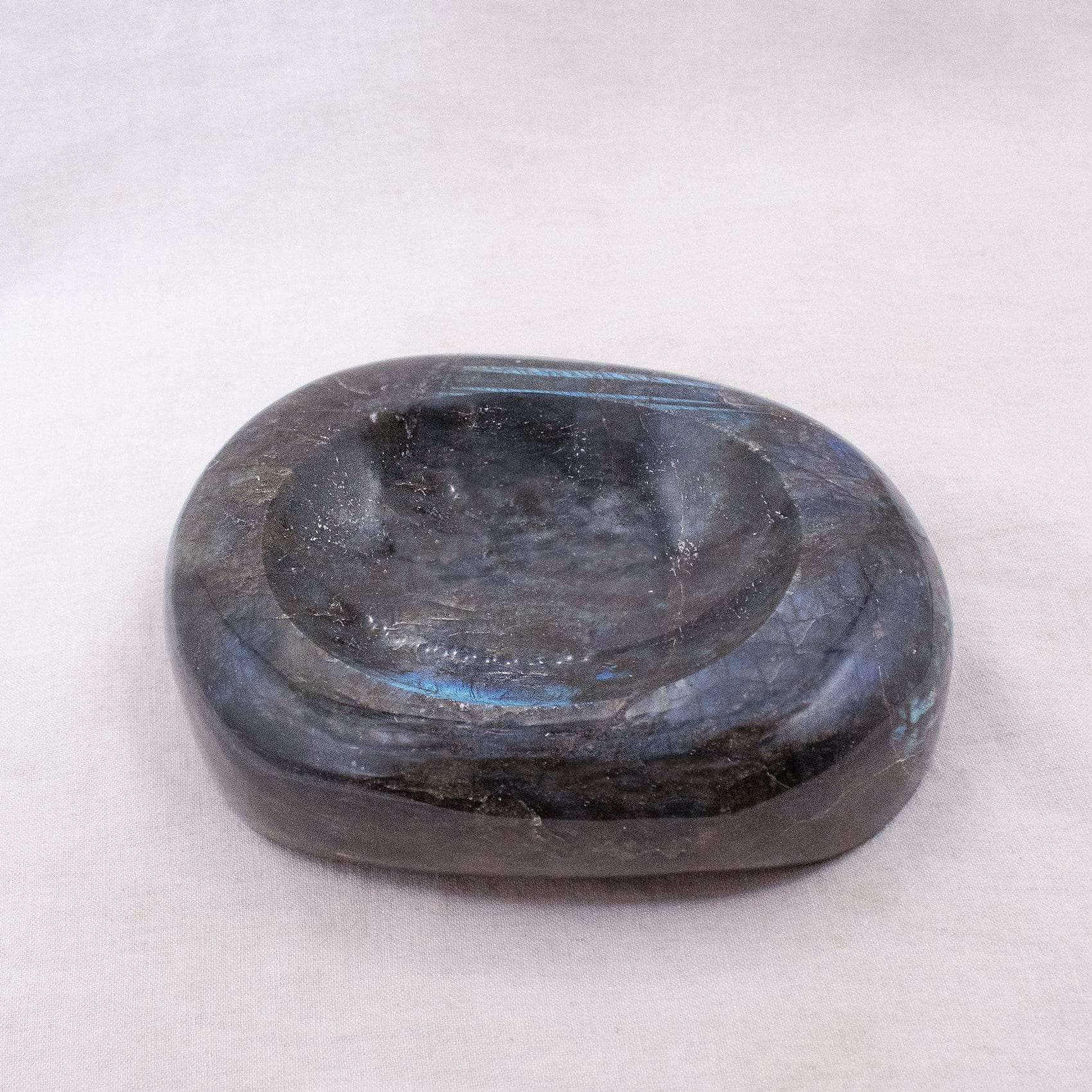 Tiny Rituals - Wholesale Spiritual Stone/Crystal - Genuine Labradorite Blue Flame Bowl - 1 of a Kind21