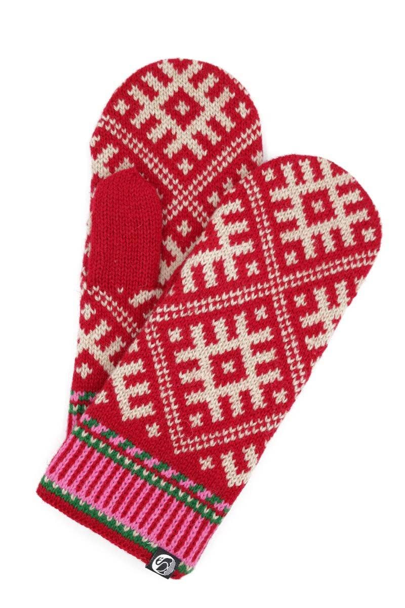 Danefae København - Wholesale Mittens - Women's - Danesuper Wool Mittens Red0