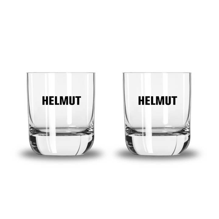 HELMUT the glass - bicchiere da aperitivo con scritta HELMUT per la vendita all'ingrosso da parte di HELMUT Wermut
