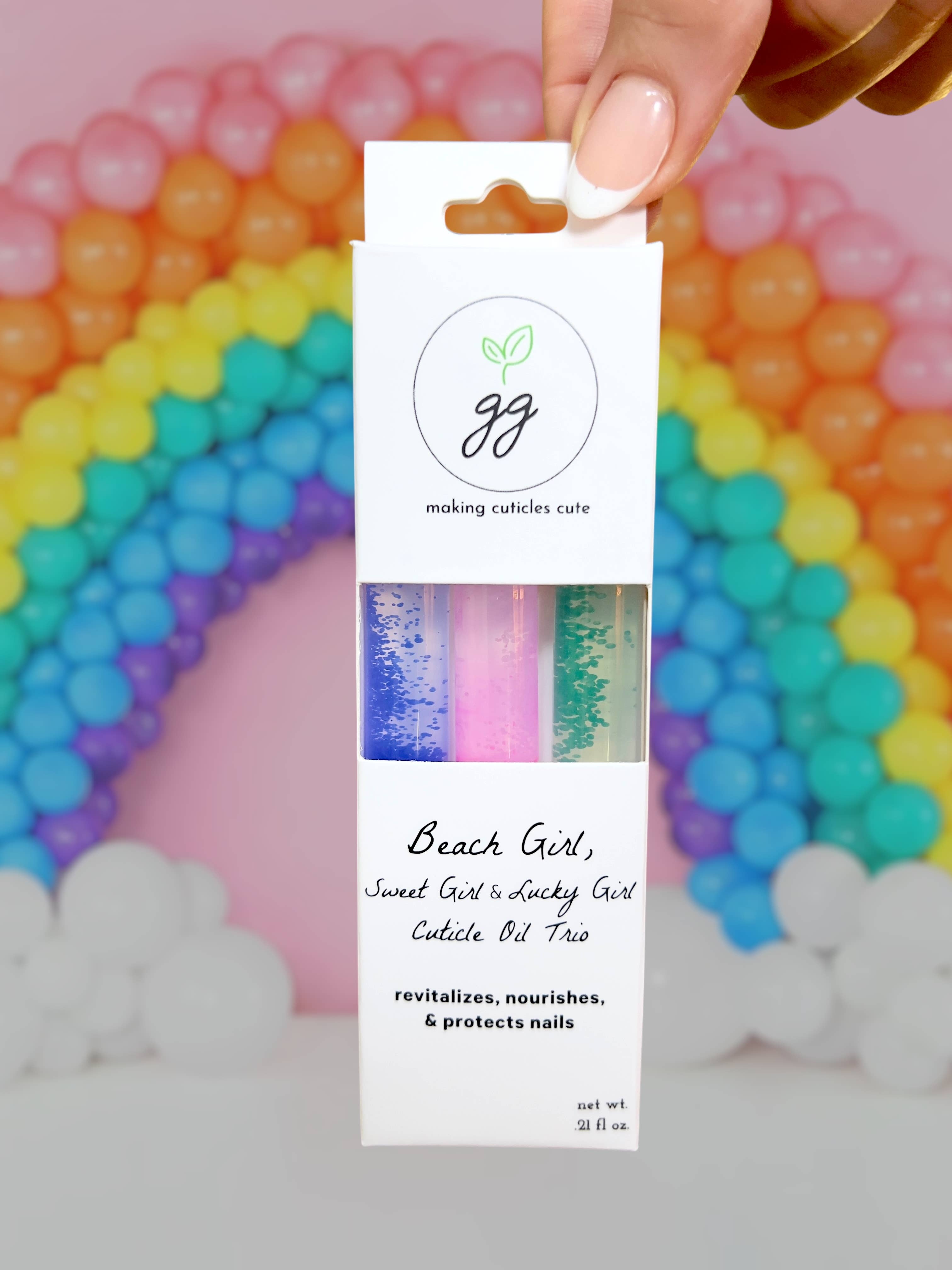 Greenmade goods - Wholesale Cuticle Oil - Beach Girl, Sweet Girl, Lucky Girl Cuticle Oil Trio1