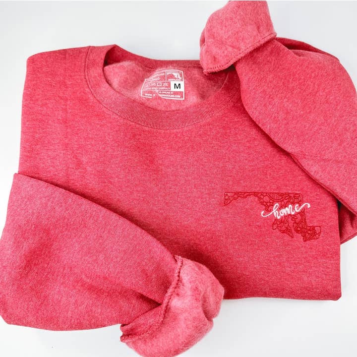 Maryland Embroidered Sweatshirt for wholesale by SunshineSoulMD