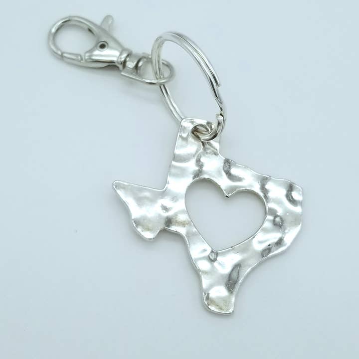 Porte-clés Texas en étain pour la vente par Tania Alejandra - Texas Luxury Goods