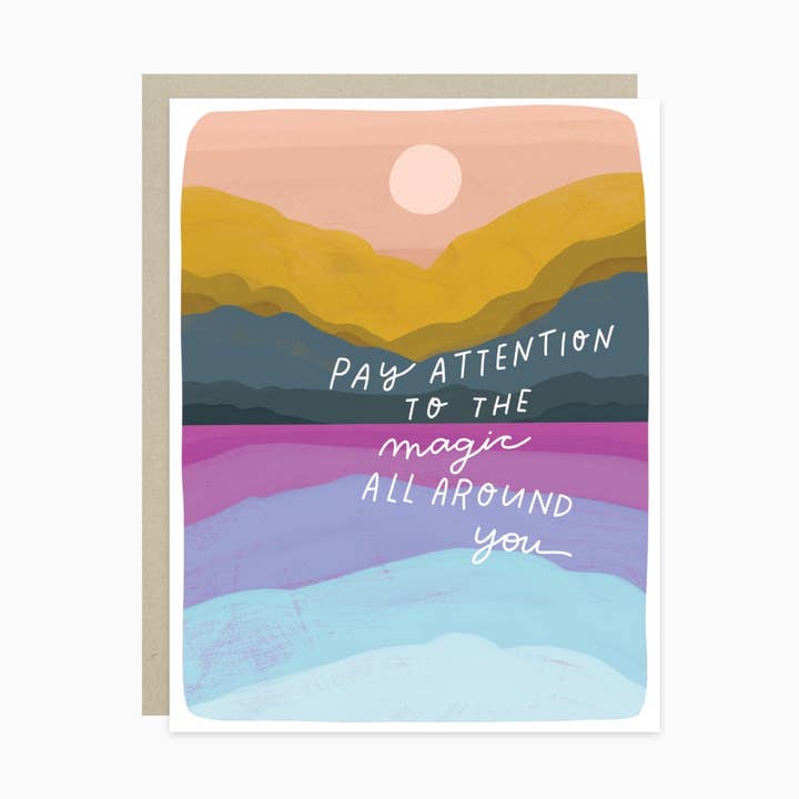 Pay Attention Encouragement Card for wholesale by Barone and Co.