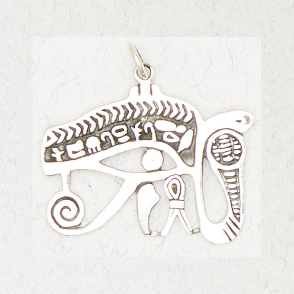 Nirvana LLC - Vente Breloques/médailles personnalisées - Pendentif en argent sterling - Œil d'Horus