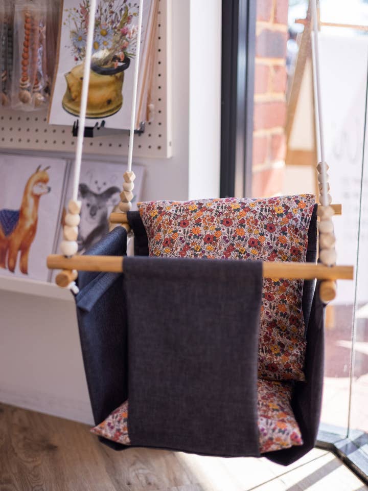 BABY SWING | DARK | VINTAGE FLORAL for wholesale by JAR OF WILD MOMENTS