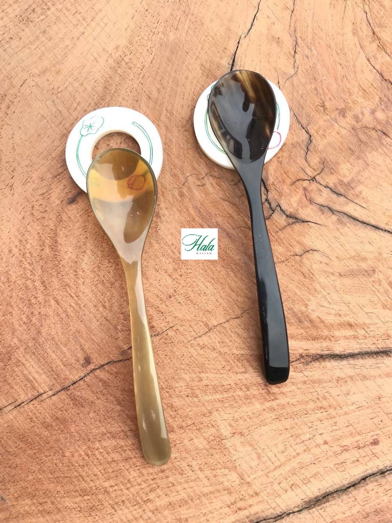 Hala Design – wholesale Bordssked (Bestick) – Personlig Horn Egg Spoon4