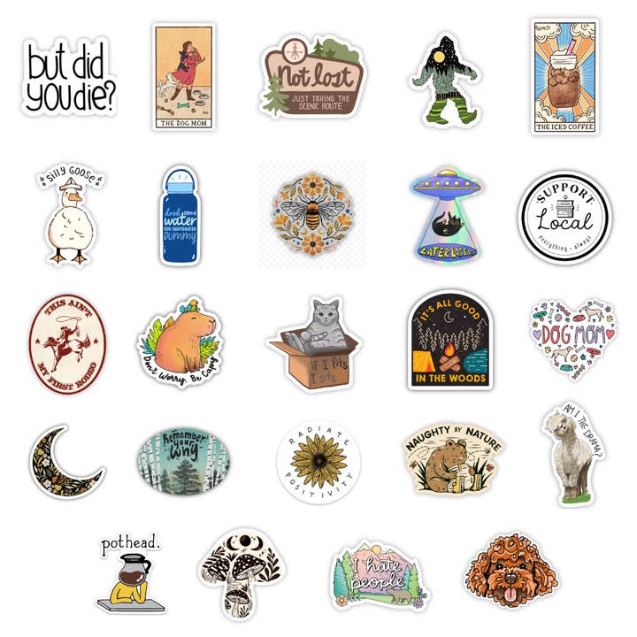 Best Selling Big Moods Sticker Bundle - 24 Top Designs! for wholesale by Big Moods