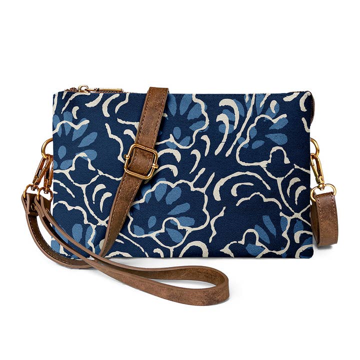 Chic indigo flair skuldertaske for engroshandel hos ANNGOTI