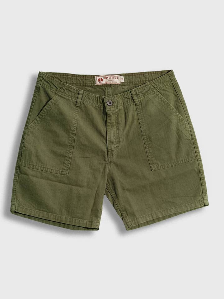 Pantaloncini Herringbone Brigade per la vendita all'ingrosso da parte di Iron & Resin