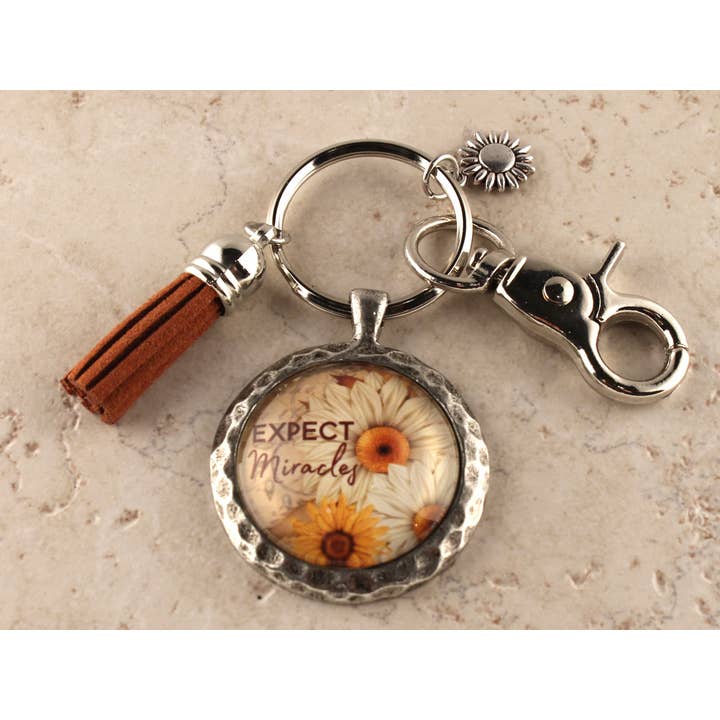 KEY47- Expect Miracles Keychain for wholesale by Urban Charm