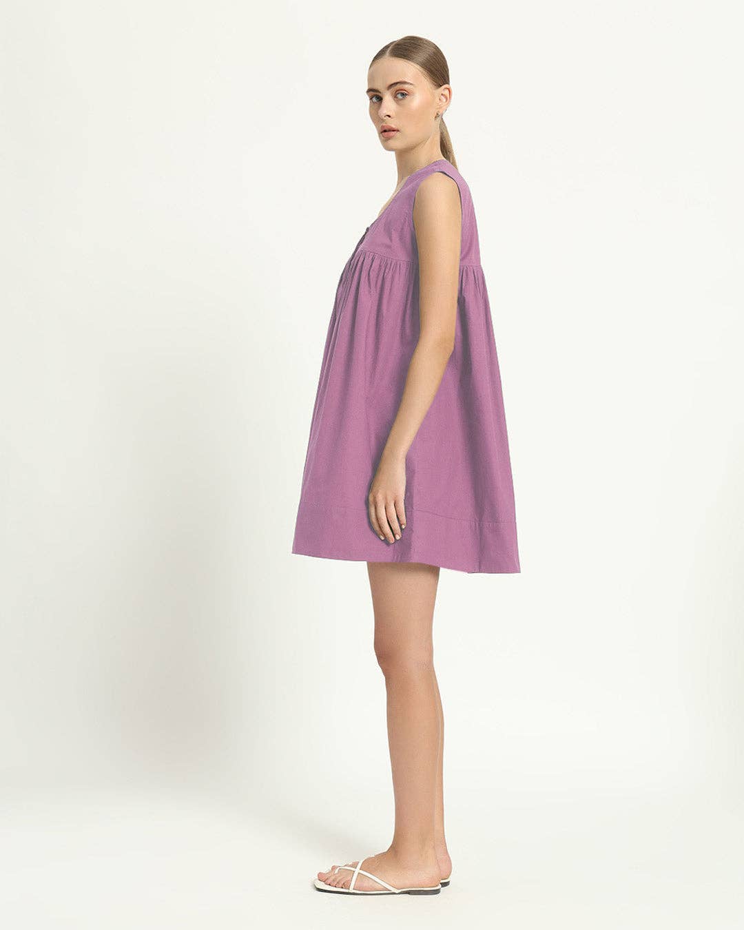 Thevasa - Wholesale Dress - Women's - The Jois Purple Swirl Dress2