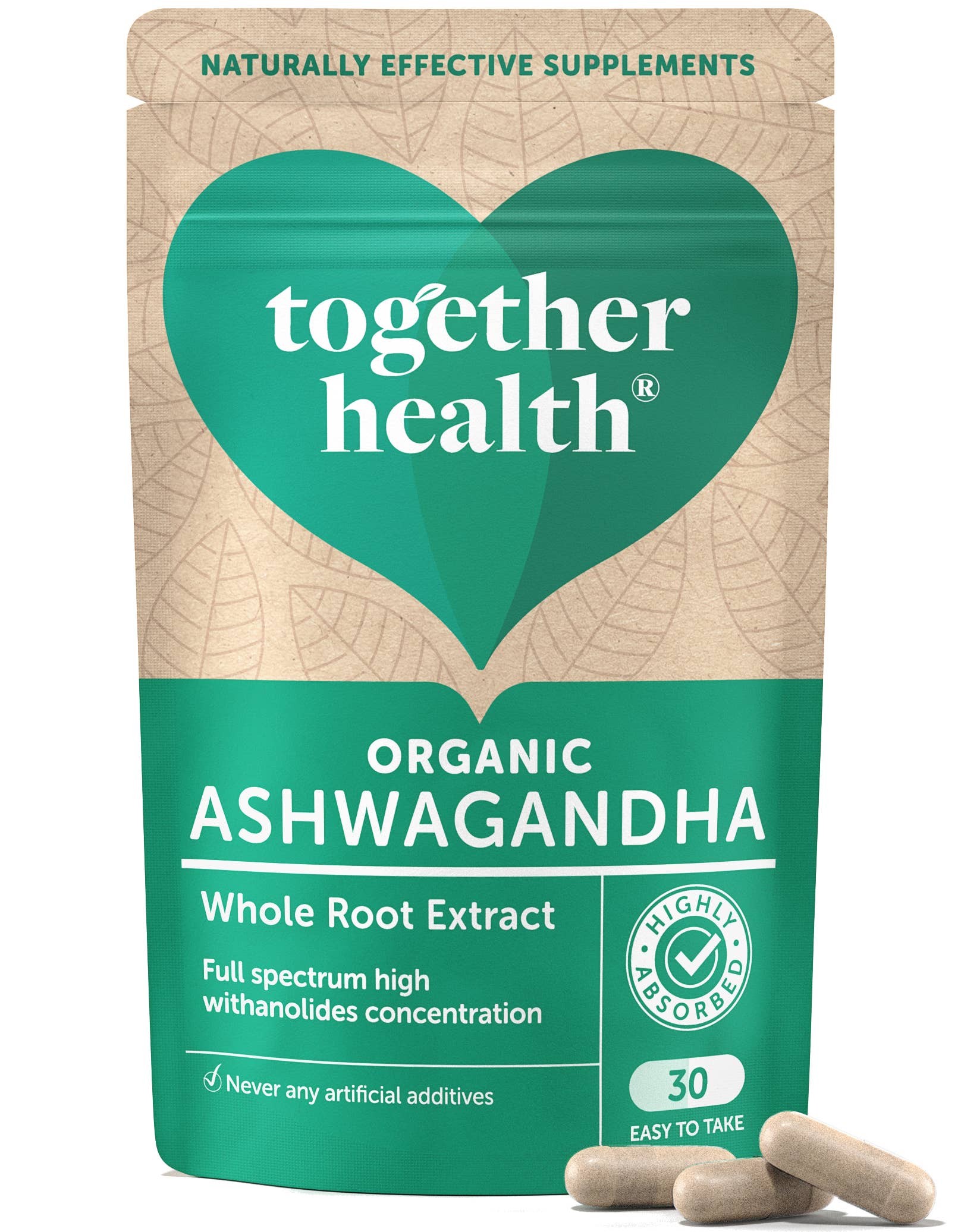 Together Health - Wholesale Oral Supplement/Vitamin - Ashwagandha Supplement – Organic – 30 Capsules