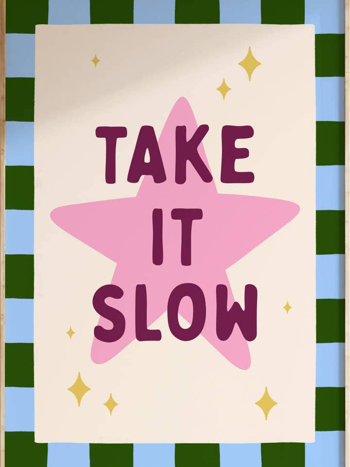 Impressão artística Take It Slow por atacado de Funky Dory