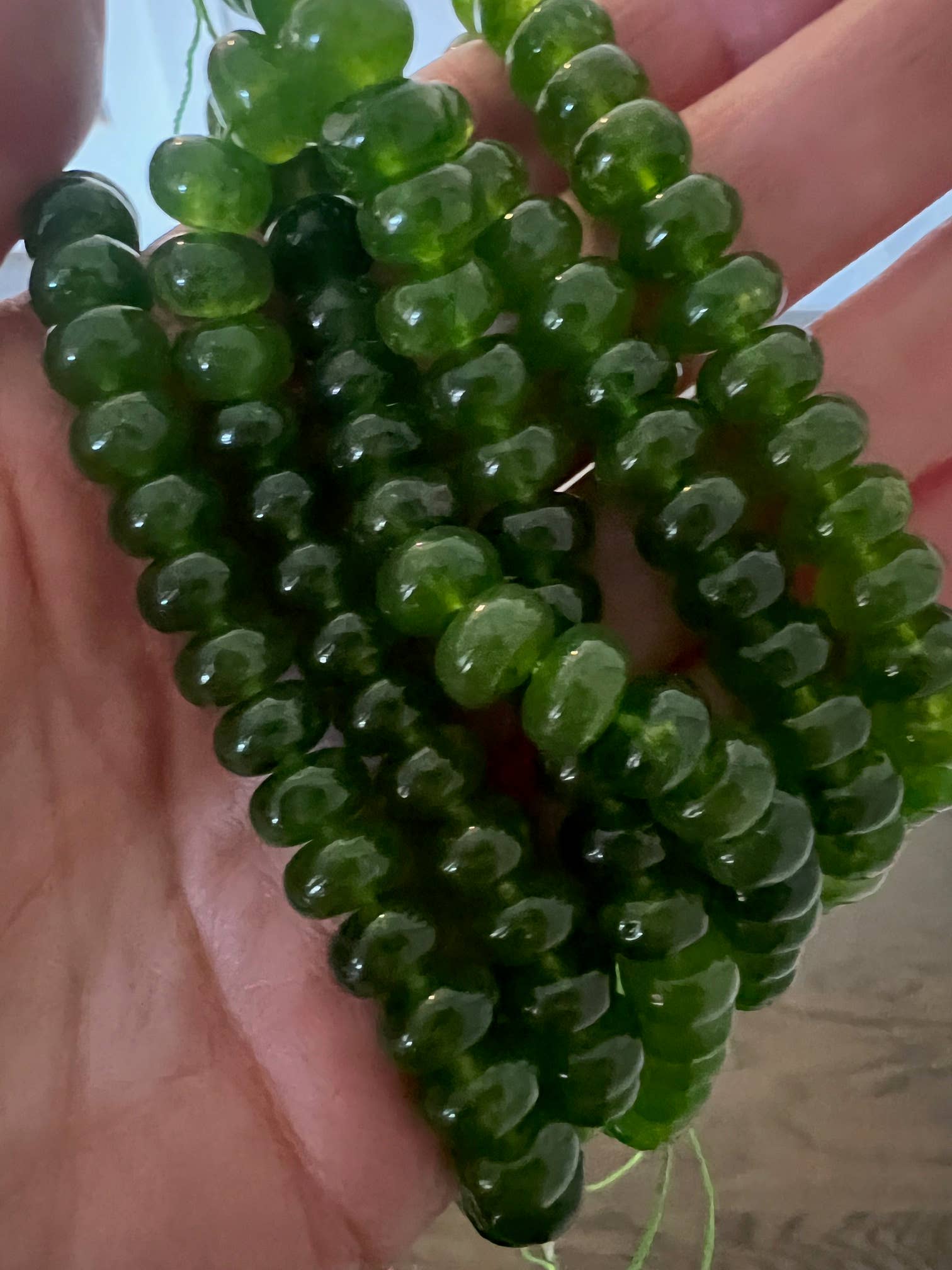 Sonya Renee Jewelry - Wholesale Beaded/Pearl Necklace - Lilly Gemstone Bead Necklace multi-color 8mm opals jade 24