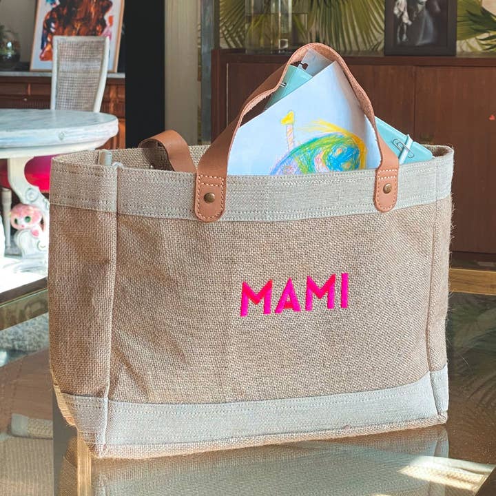 KLEINER JUTEBEUTEL MAMI für den Großhandel von The Atypical Project