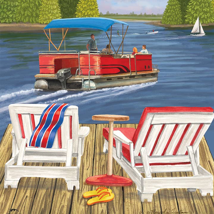 Dockside Lake Garden Flag for wholesale by Briarwood Lane