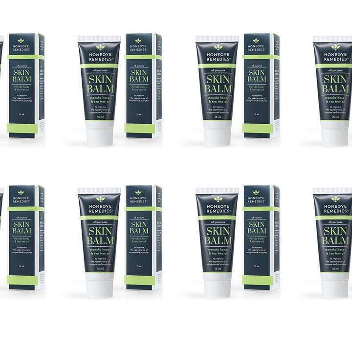 Honeoye Remedies - Wholesale Healing Salve/Balm/Cream - SAVE- (MGO 550+) Skin Balm, 8-pack with PDQ Display (15mL)3