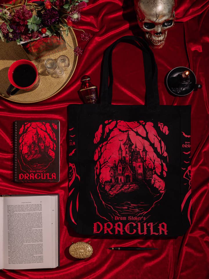 Canvas Tote, Dracula for wholesale by Steel Mill and Co.