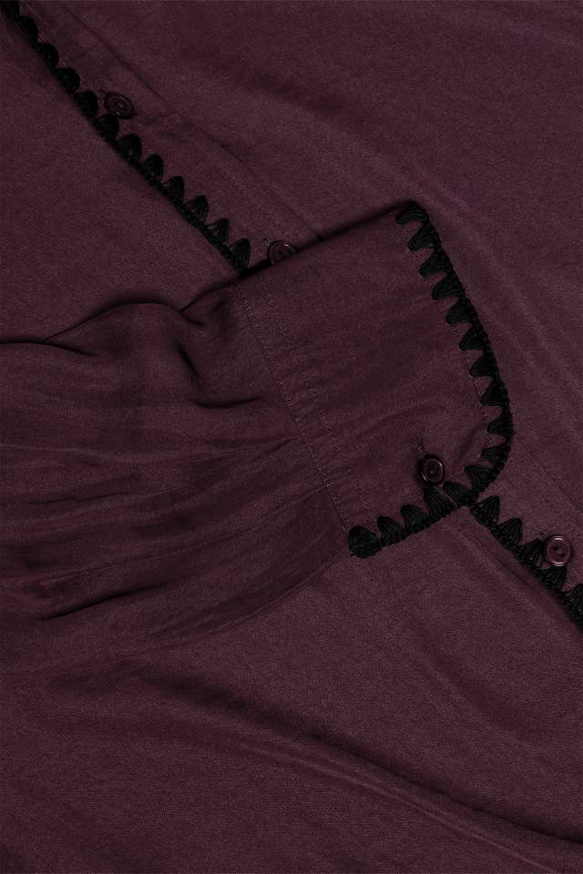 Naked Zebra – Großhandel Bluse – Damen – Bluse mit Knopfverschluss und Seidenoptik im Deckenstich3