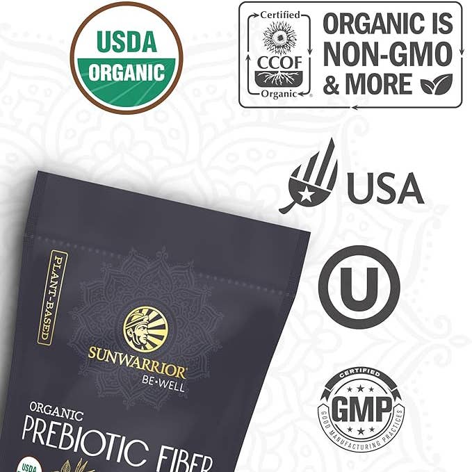 Sunwarrior - Wholesale Protein/Superfood Powder - Be Well Prebiotic Fiber Powder Supplement - Organic