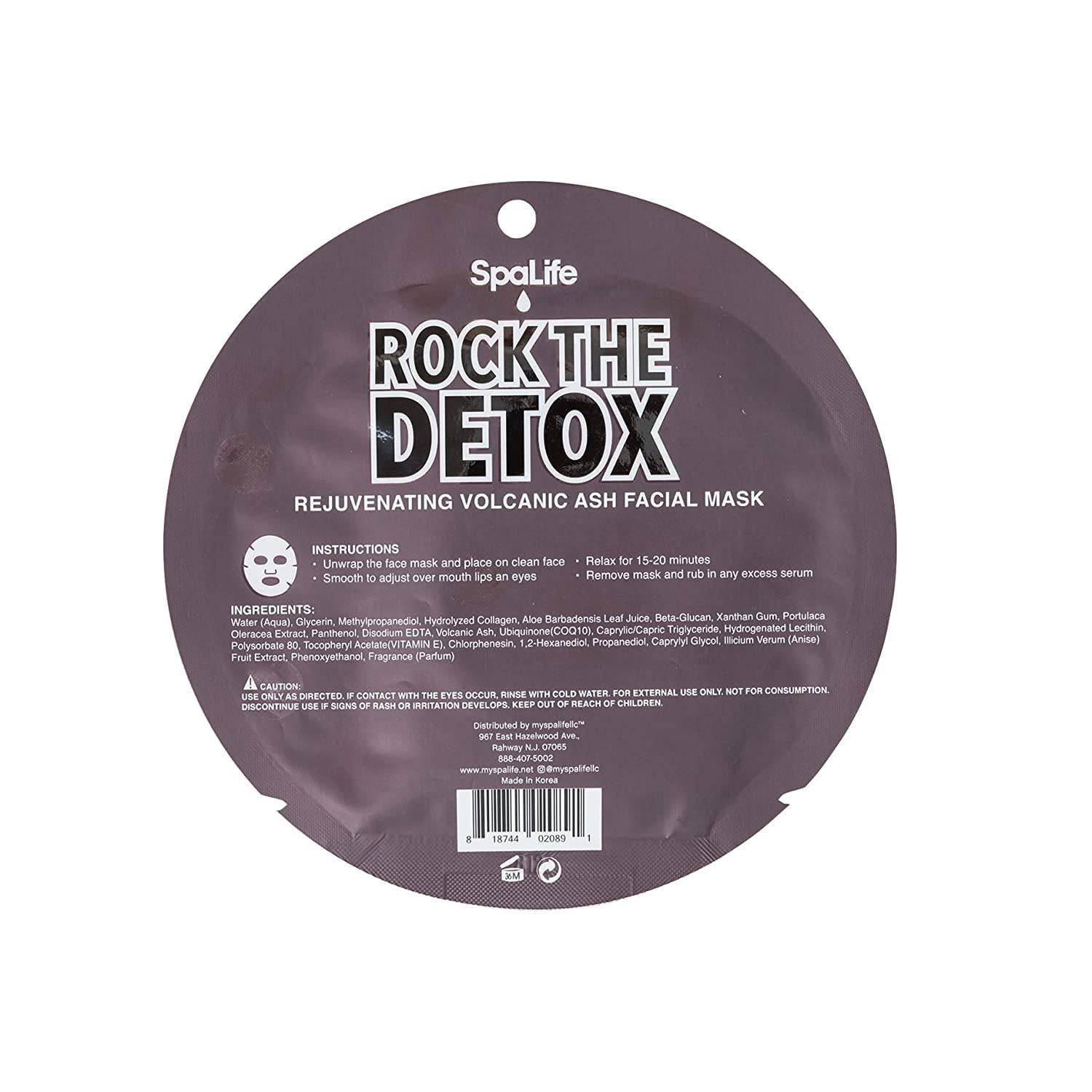 My Spa Life - Vente Masque pour le visage - Masque facial rajeunissant aux cendres volcaniques Rock the Detox2