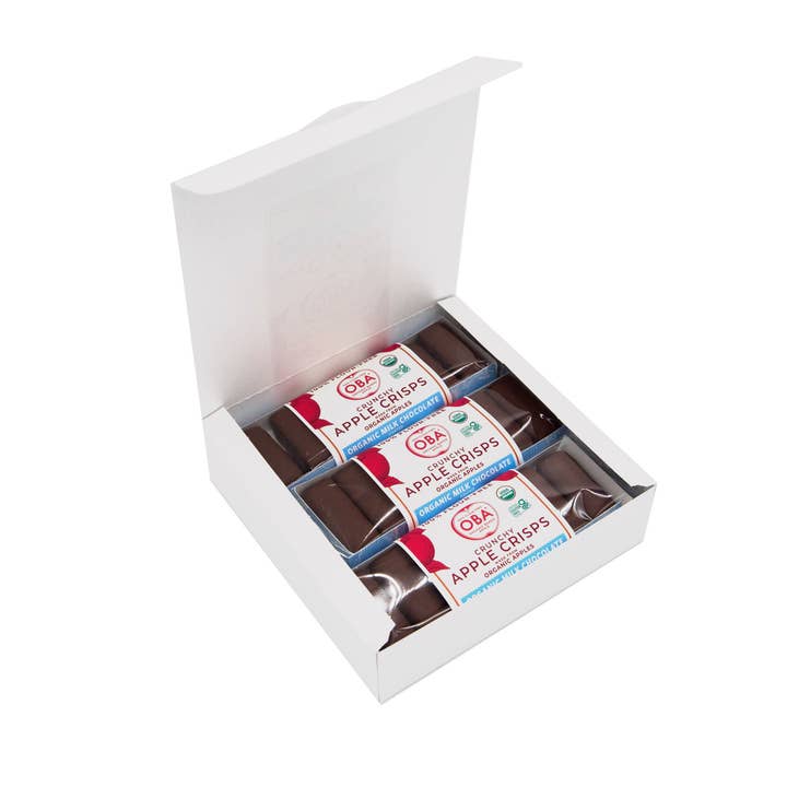 Oba Snacks - Venta al por mayor Dulces con chocolate - Patatas fritas de manzana recubiertas