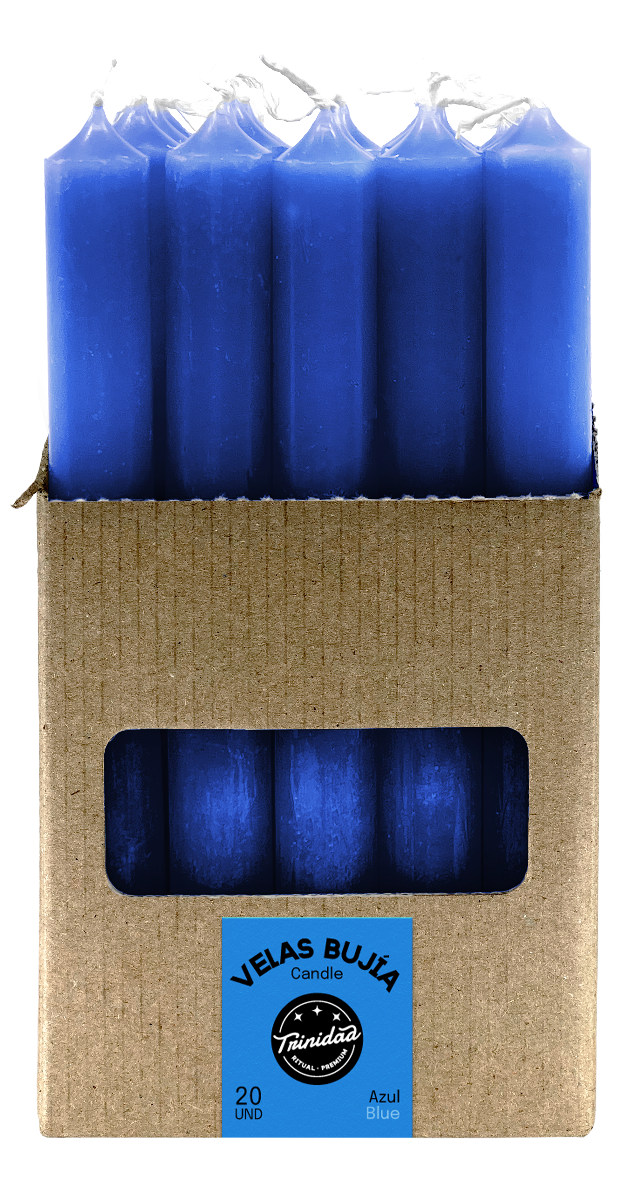 trinidad - Venta al por mayor Velas cónicas/candeleros - Velas Bujia Azul oscuro0