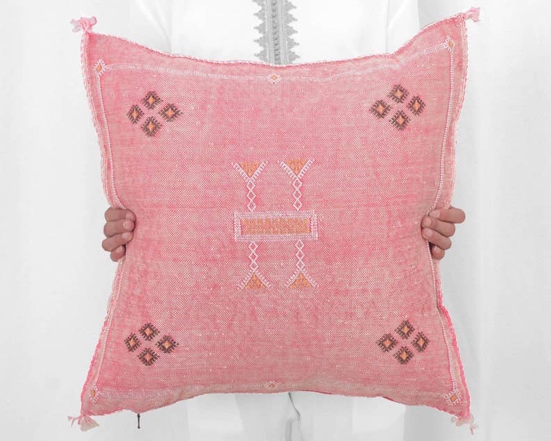 Simply Moroccan - Wholesale Throw/Decorative Pillow -  Moroccan Cactus Silk Pillows 9