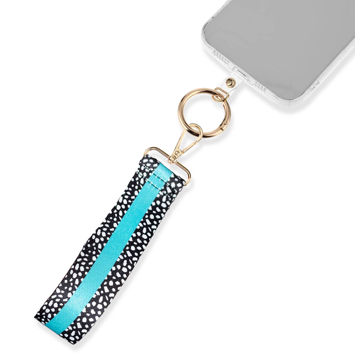 Viv&Lou - Wholesale Phonecase Strap - Aqua Dot on the Go Phone Wristlet2