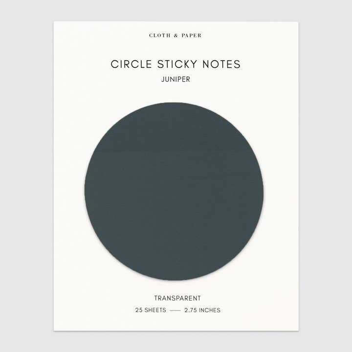 Cloth & Paper - Wholesale Sticky Notes - Transparent Circle Sticky Notes32
