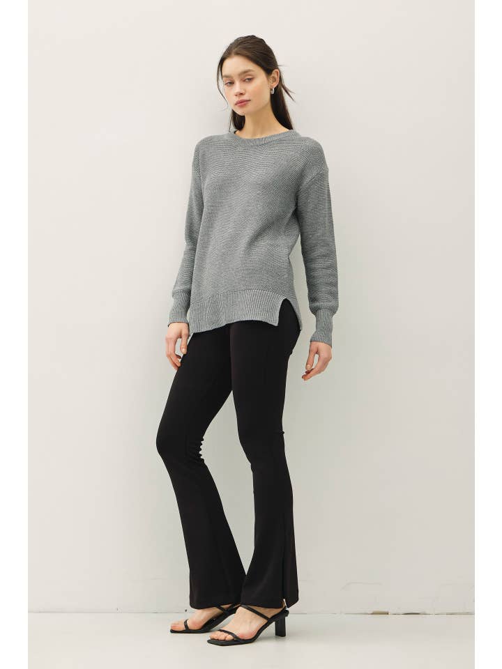 Be Cool - Wholesale Knit Sweater - Women's - NEW COLOR-BASIC ROUND NECK BOYFRIEND FIT SWEATER 14