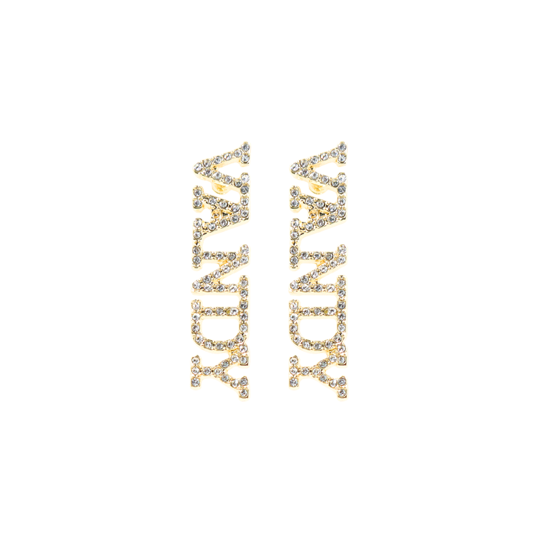 Brianna Cannon - Vendita all'ingrosso Orecchini a bottone - Orecchini a bottone Vanderbilt VANDY Pavé con strass0