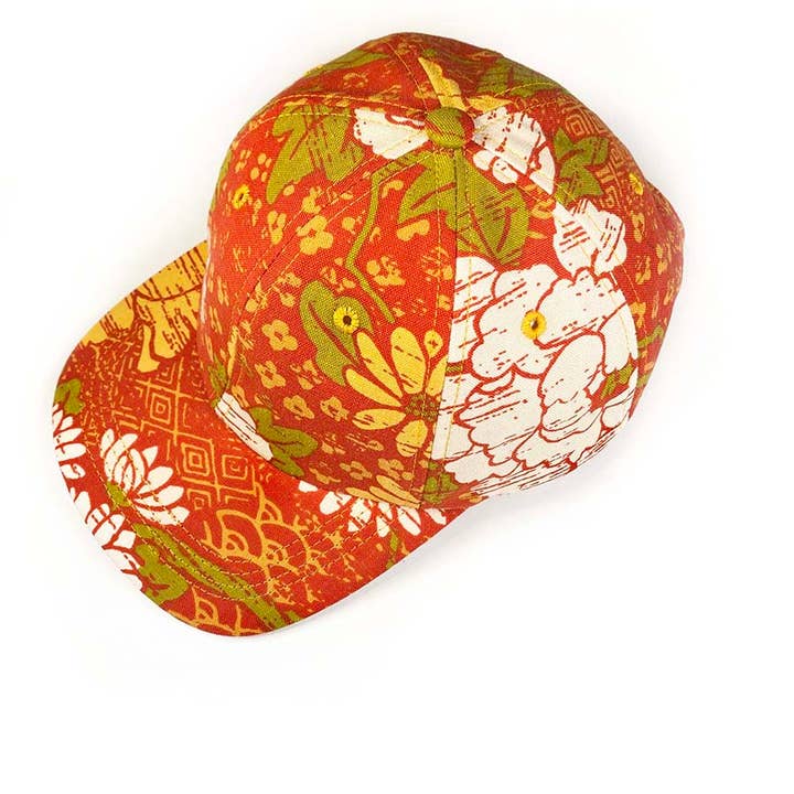 "Japanese Garden" Vintage Floral Baseball Hat for wholesale by Late to the Party