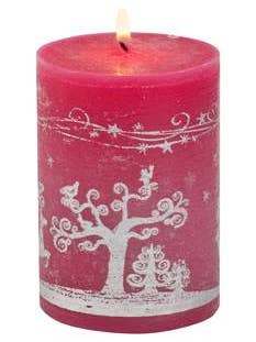 Caixa de 12 Velas Cilíndricas de 3"x 4" Jogos de Rena por atacado de Biedermann & Sons